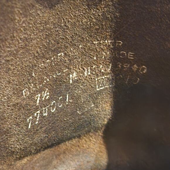 Frye Engineer Moto Biker Leather Boots Womens 7.5M Brown Buckle Strap USA 774001 - Picture 10 of 11